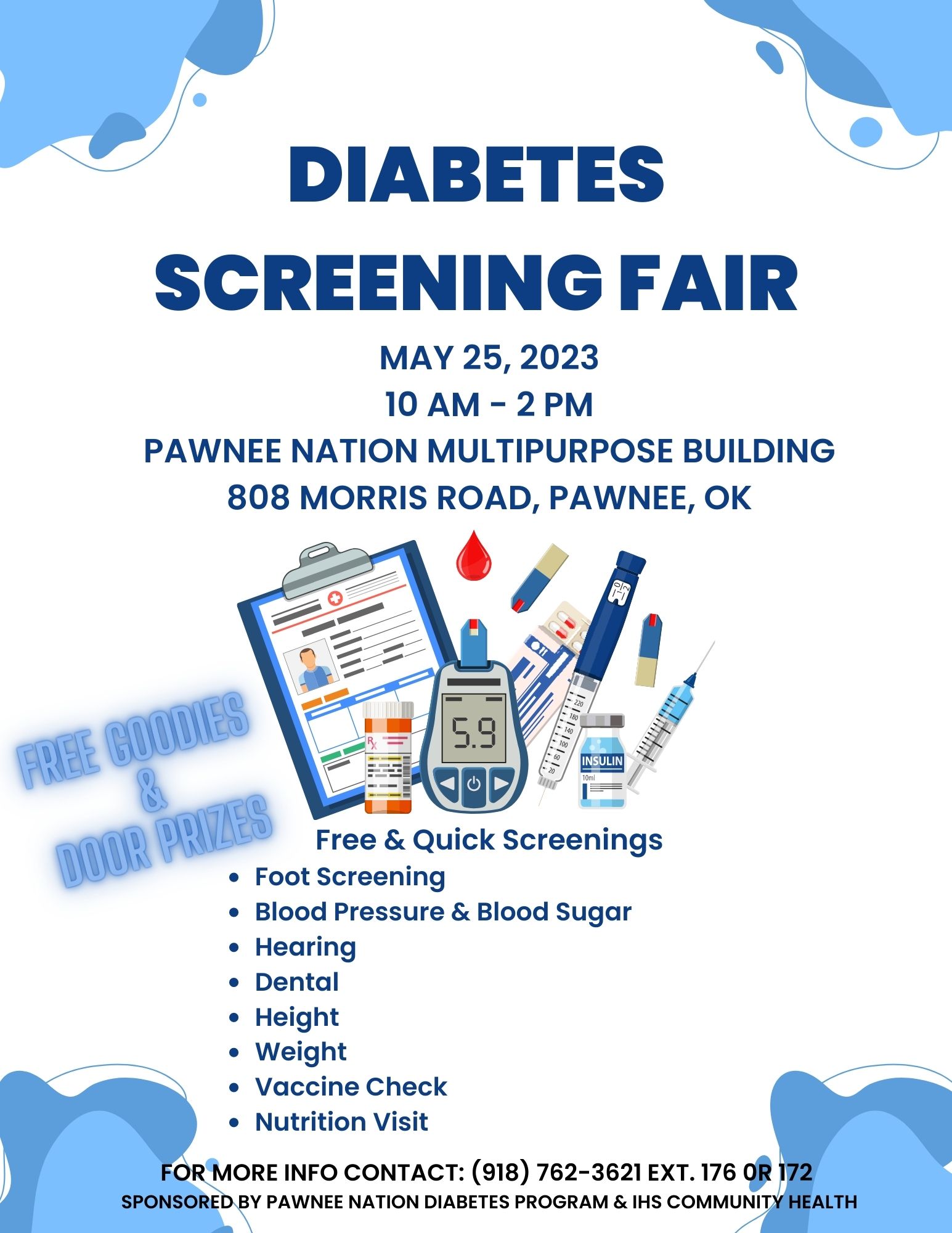 Diabetes Screening Fair   Pawnee Nation