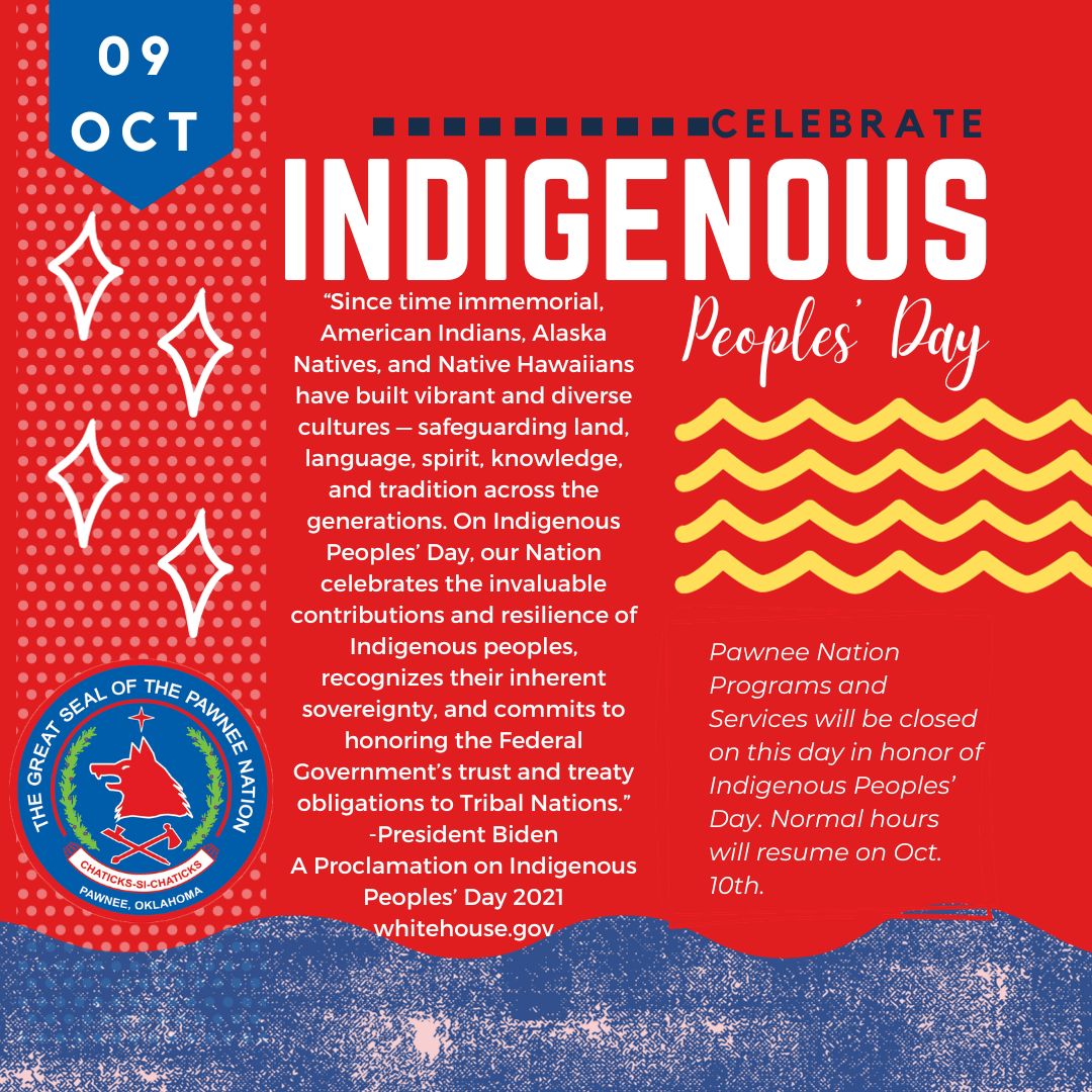 Indigenous Peoples Day 2023 Pawnee Nation